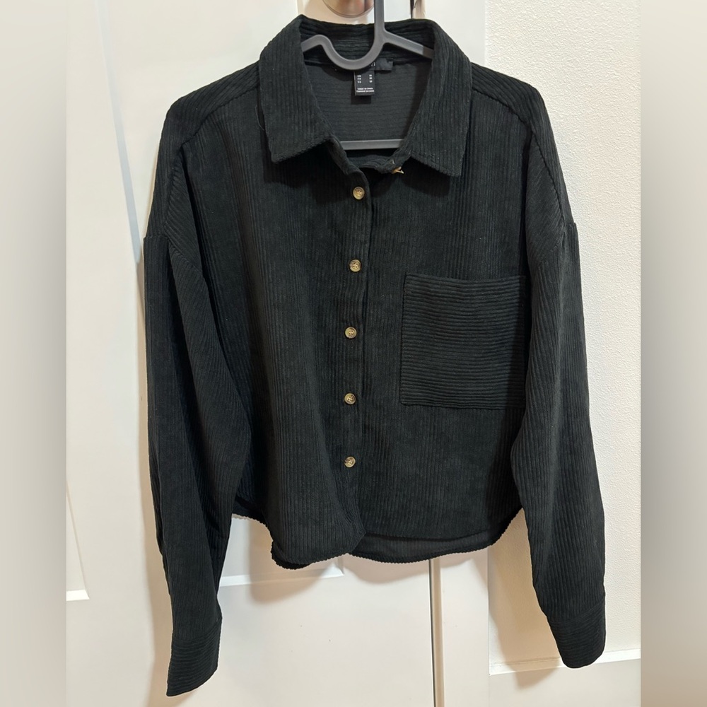 Forever 21 button down ribbed long sleeves